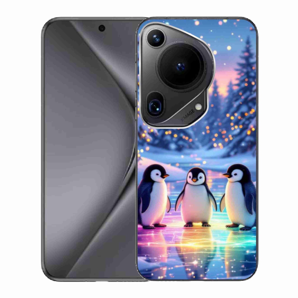 Gelový kryt mmCase na Huawei Pura 70 Ultra - tučnáci