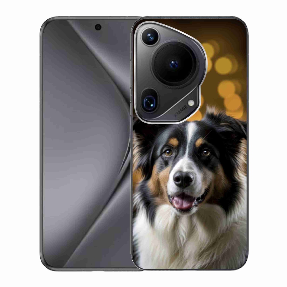 Gelový kryt mmCase na Huawei Pura 70 Ultra - usměvavý australský ovčák