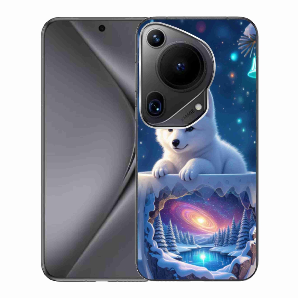 Gelový kryt mmCase na Huawei Pura 70 Ultra - vánoční štěně