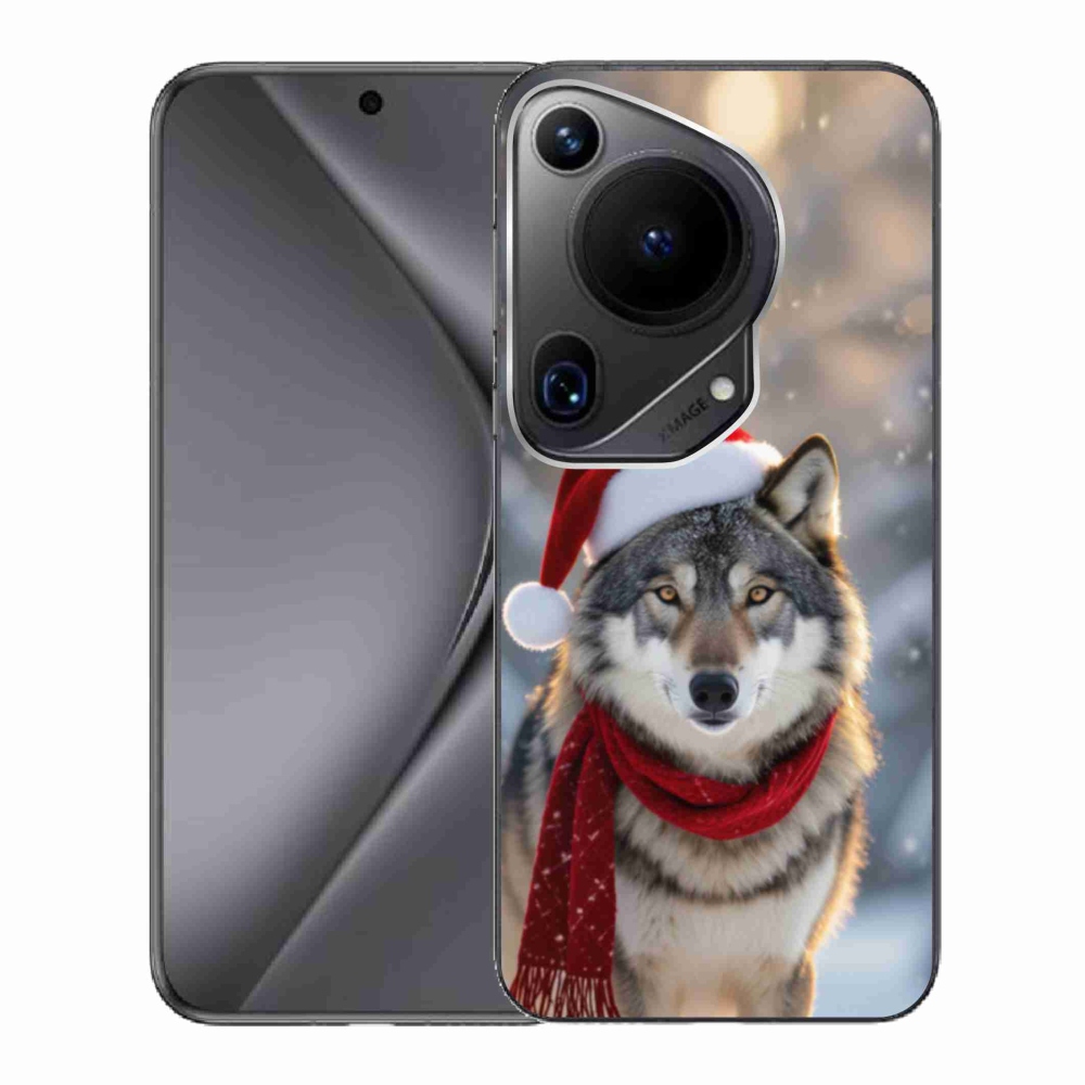 Gelový kryt mmCase na Huawei Pura 70 Ultra - vánoční vlk