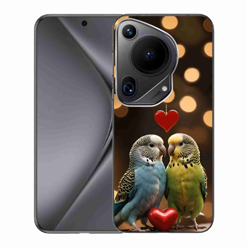 Gelový kryt mmCase na Huawei Pura 70 Ultra - zamilovaní papoušci