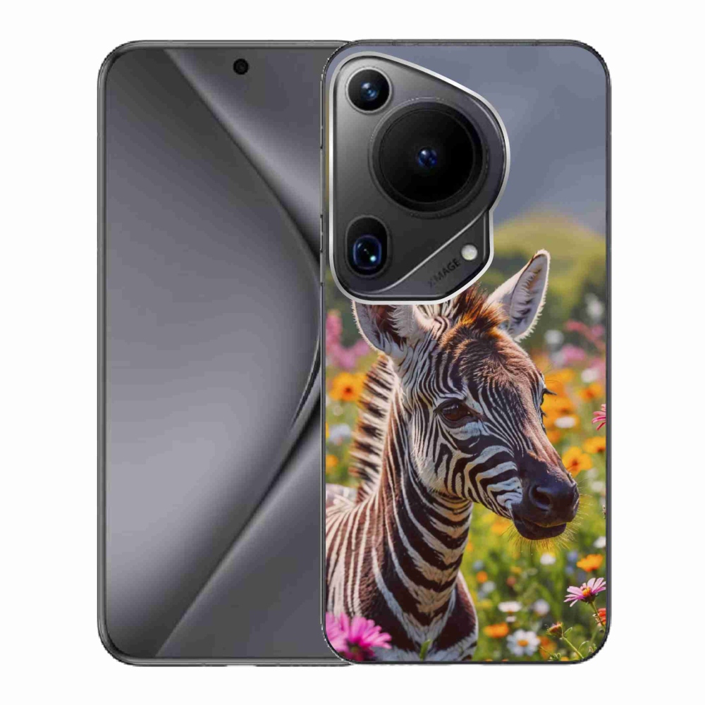 Gelový kryt mmCase na Huawei Pura 70 Ultra - zebra na louce