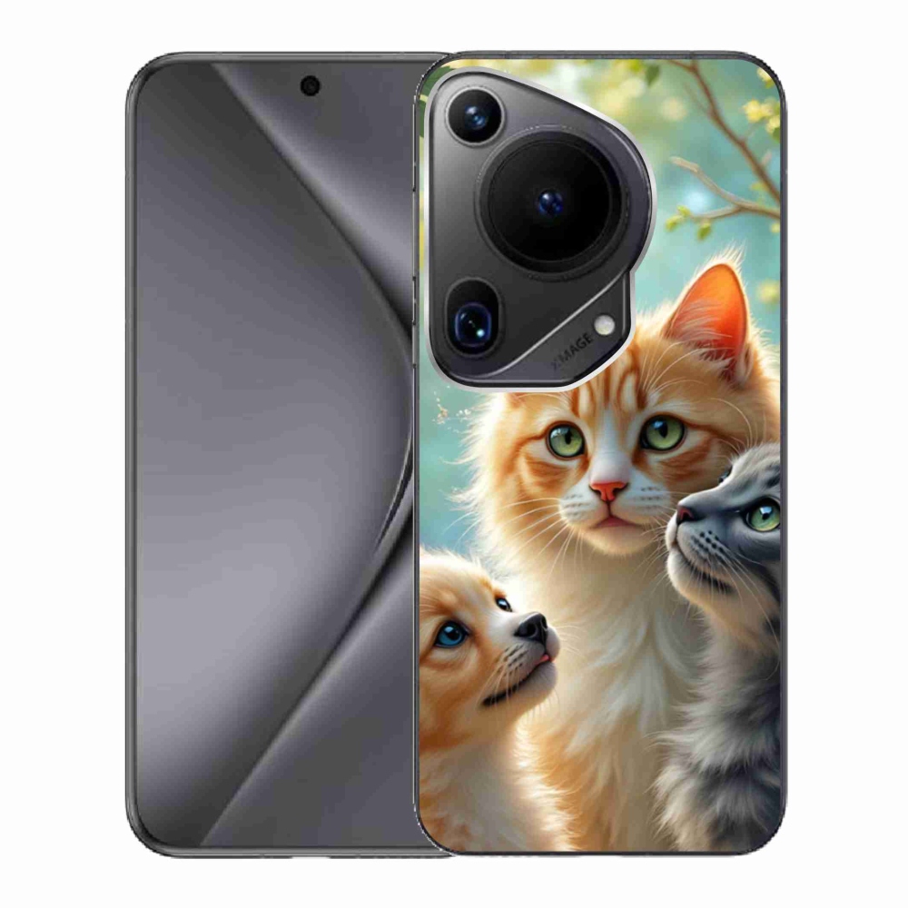 Gelový kryt mmCase na Huawei Pura 70 Ultra - zvířecí přátelství 2