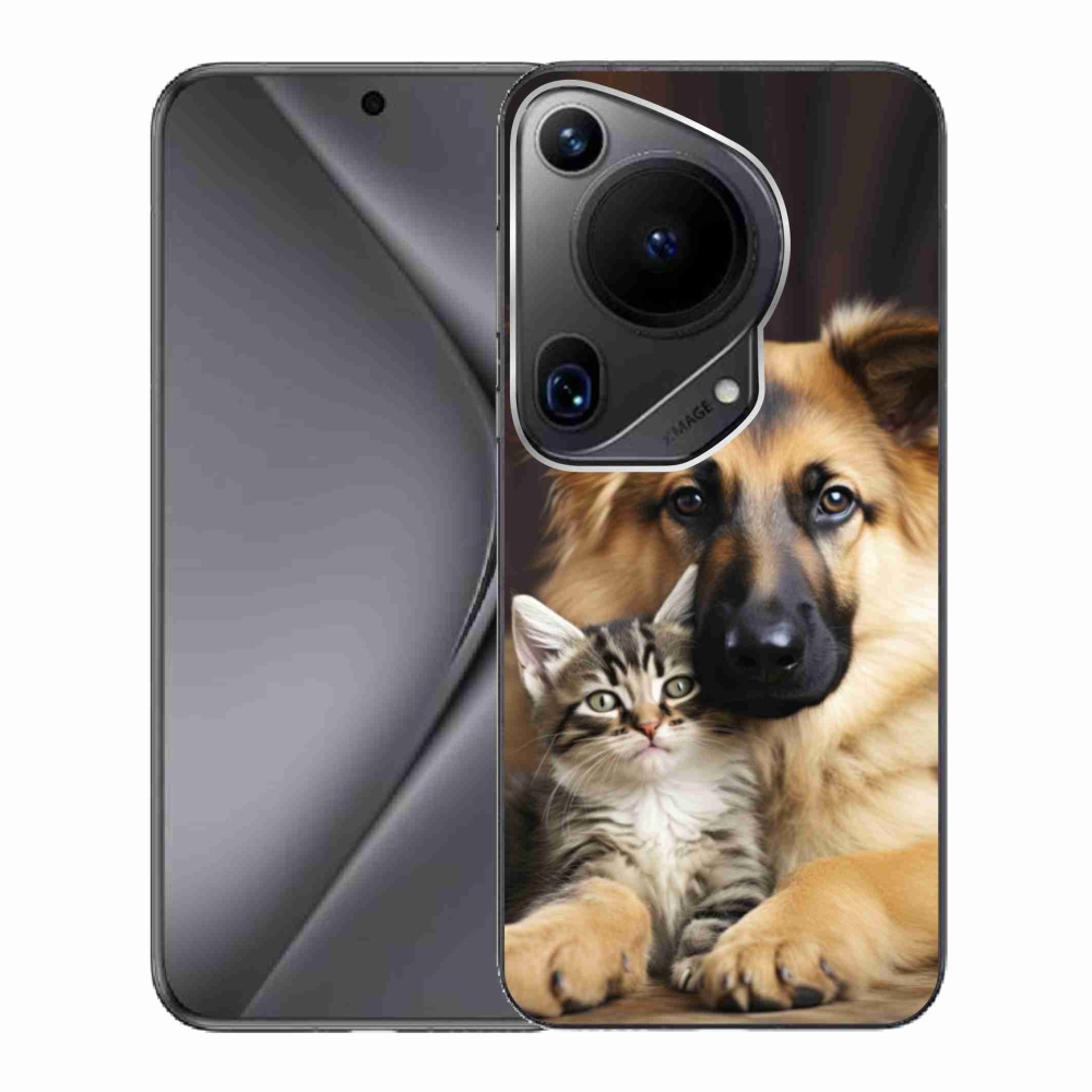 Gelový kryt mmCase na Huawei Pura 70 Ultra - zvířecí přátelství