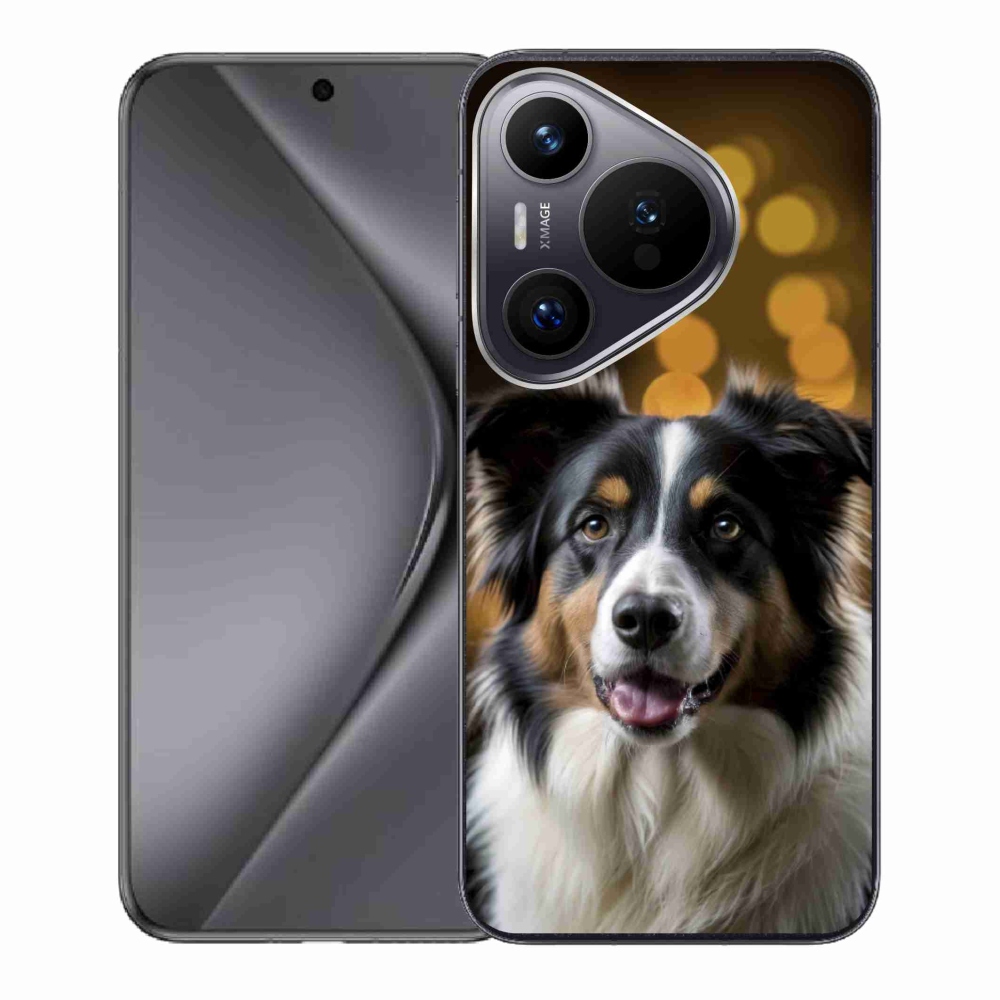 Gelový kryt mmCase na Huawei Pura 70 - usměvavý australský ovčák