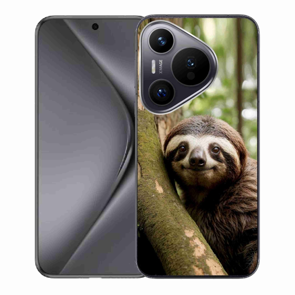 Gelový kryt mmCase na Huawei Pura 70 - usměvavý lenochod