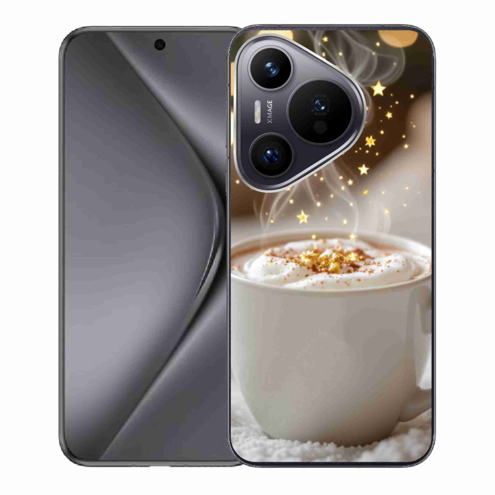 Gelový kryt mmCase na Huawei Pura 70 - vánoční horký nápoj