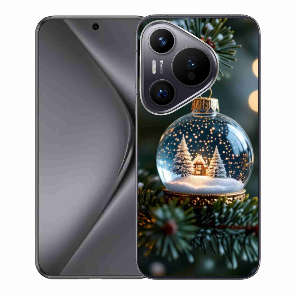 Gelový kryt mmCase na Huawei Pura 70 - vánoční koule 2