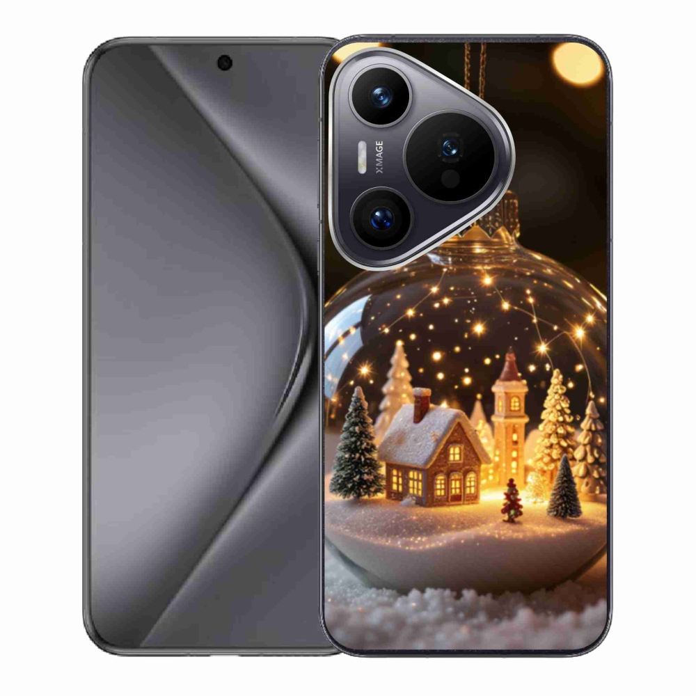 Gelový kryt mmCase na Huawei Pura 70 - vánoční koule 3