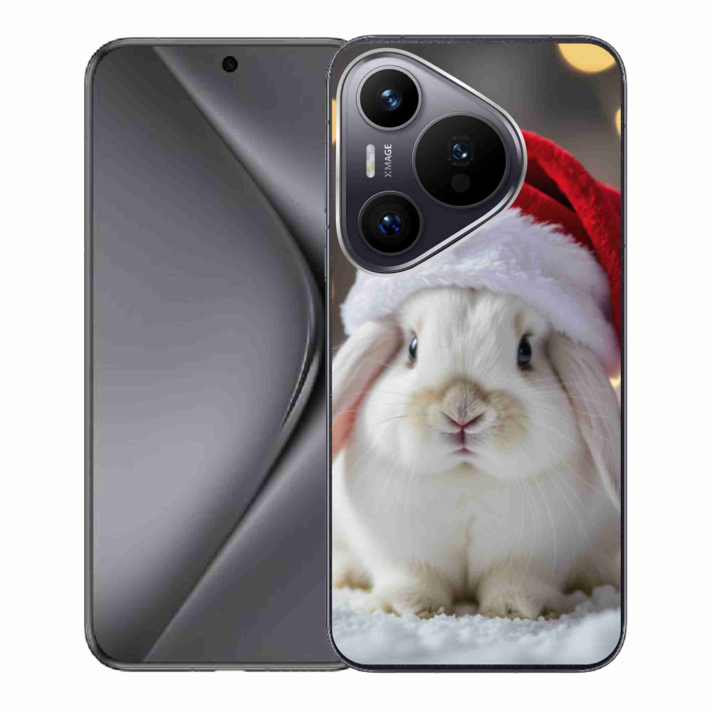 Gelový kryt mmCase na Huawei Pura 70 - vánoční králík