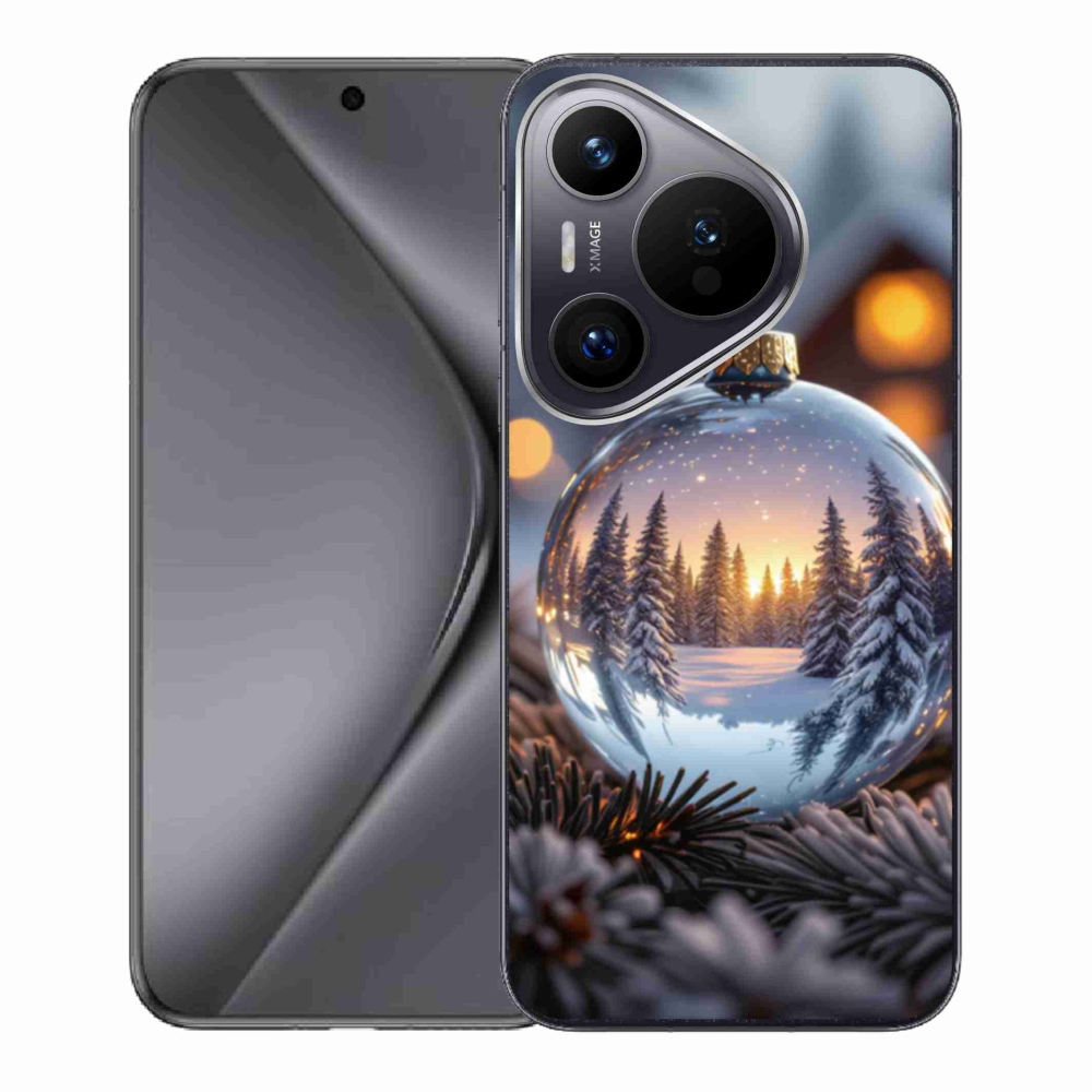 Gelový kryt mmCase na Huawei Pura 70 - vánoční ozdoba