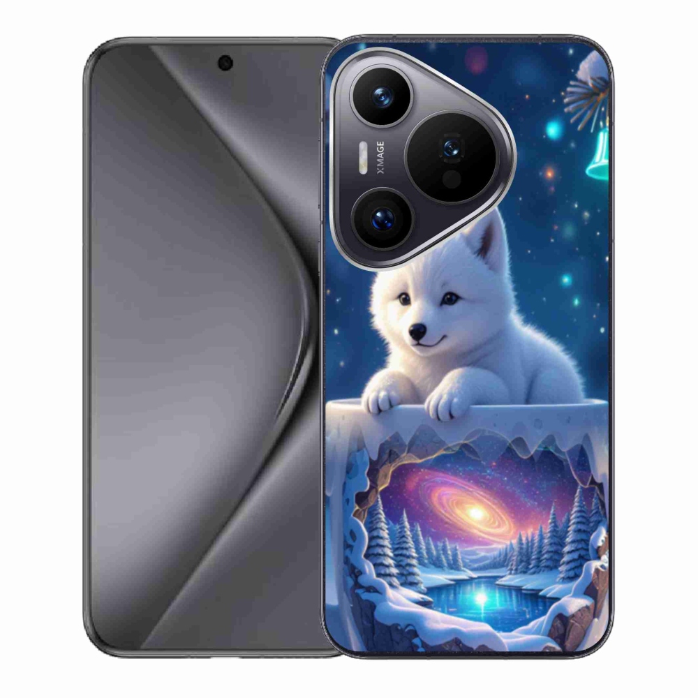 Gelový kryt mmCase na Huawei Pura 70 - vánoční štěně
