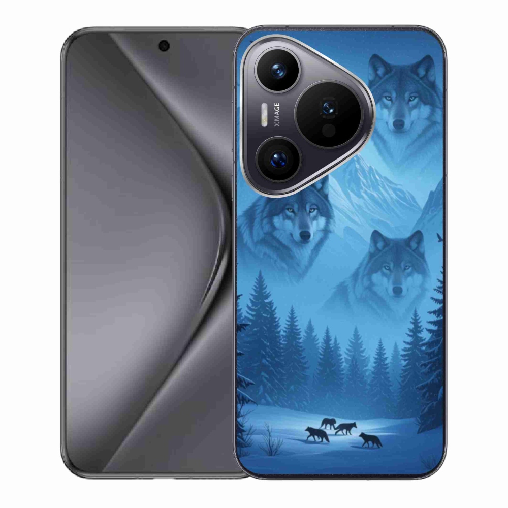 Gelový kryt mmCase na Huawei Pura 70 - vlčí smečka