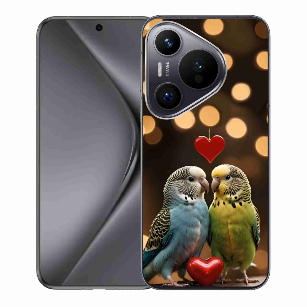 Gelový kryt mmCase na Huawei Pura 70 - zamilovaní papoušci