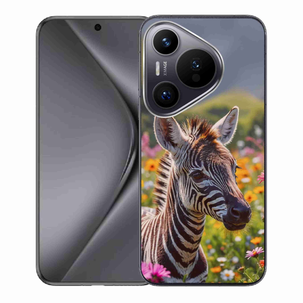 Gelový kryt mmCase na Huawei Pura 70 - zebra na louce