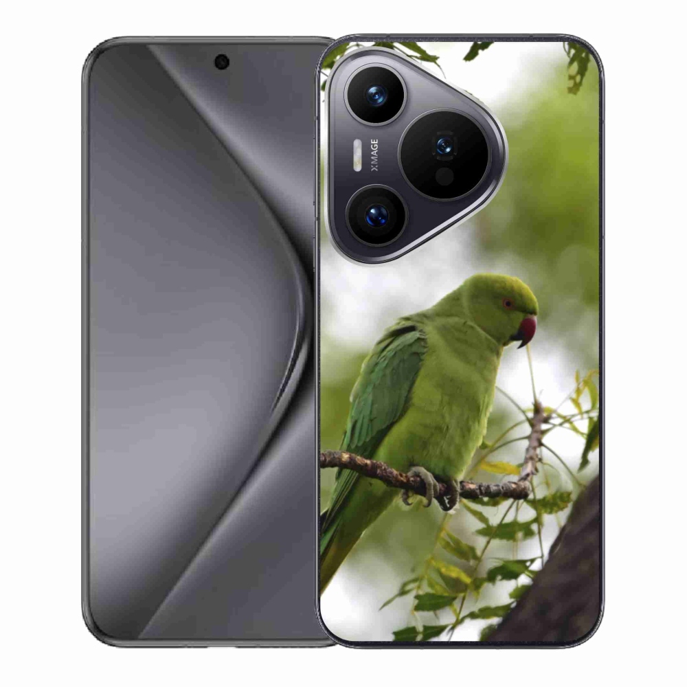 Gelový kryt mmCase na Huawei Pura 70 - zelený papoušek