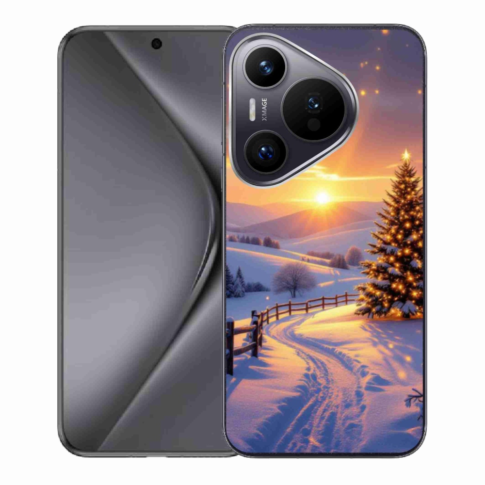 Gelový kryt mmCase na Huawei Pura 70 - zimní krajina