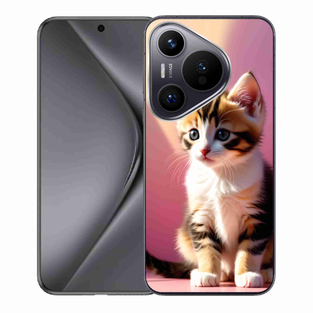 Gelový kryt mmCase na Huawei Pura 70 - zvědavé kotě 2