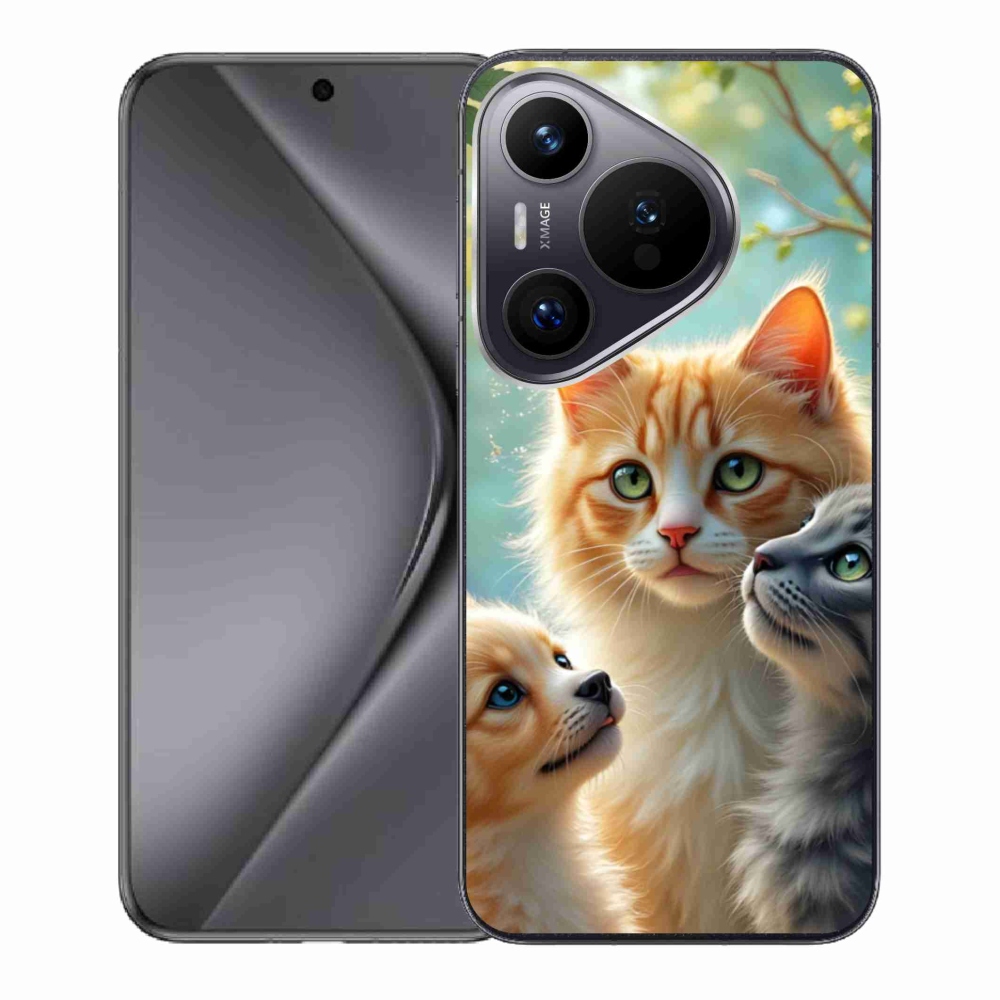 Gelový kryt mmCase na Huawei Pura 70 - zvířecí přátelství 2