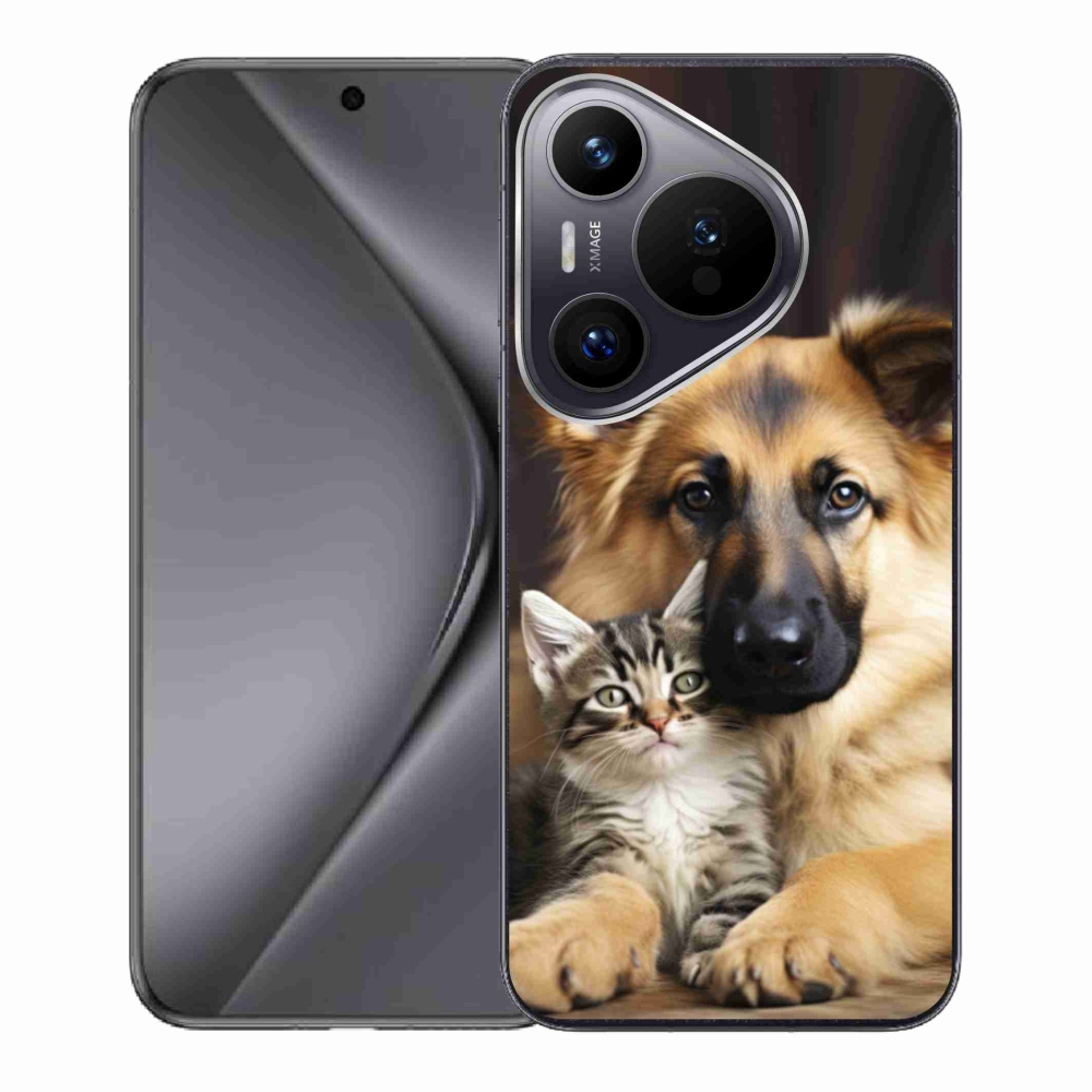 Gelový kryt mmCase na Huawei Pura 70 - zvířecí přátelství