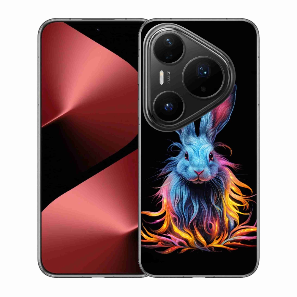 Gelový kryt mmCase na Huawei Pura 80 Pro - abstraktní zajíc