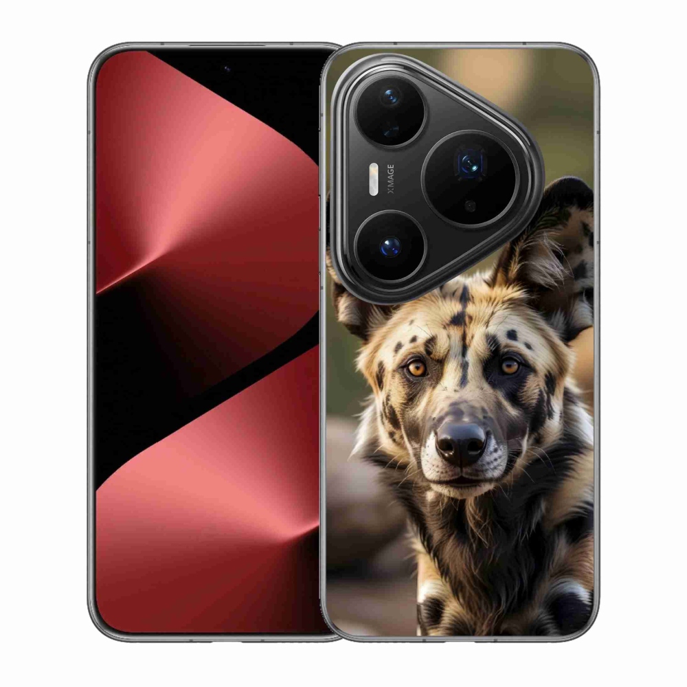 Gelový kryt mmCase na Huawei Pura 80 Pro - africký divoký pes