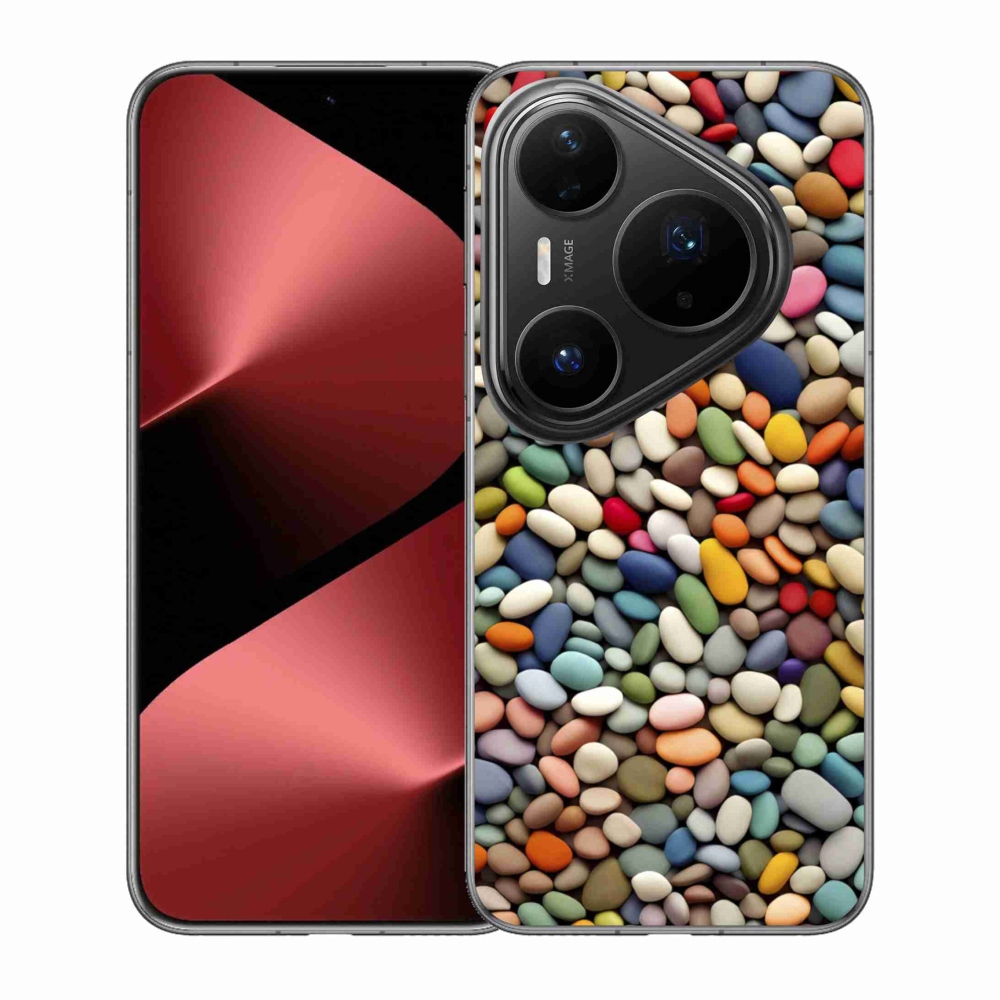 Gelový kryt mmCase na Huawei Pura 80 Pro - barevné kamínky 2