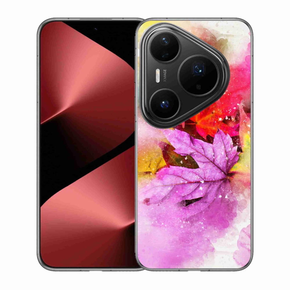 Gelový kryt mmCase na Huawei Pura 80 Pro - barevné listy