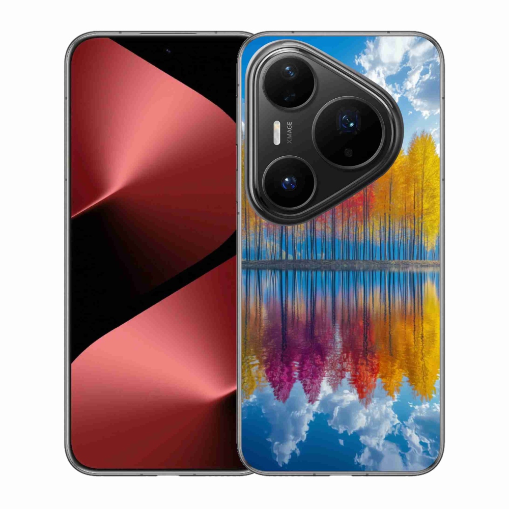 Gelový kryt mmCase na Huawei Pura 80 Pro - barevné stromy