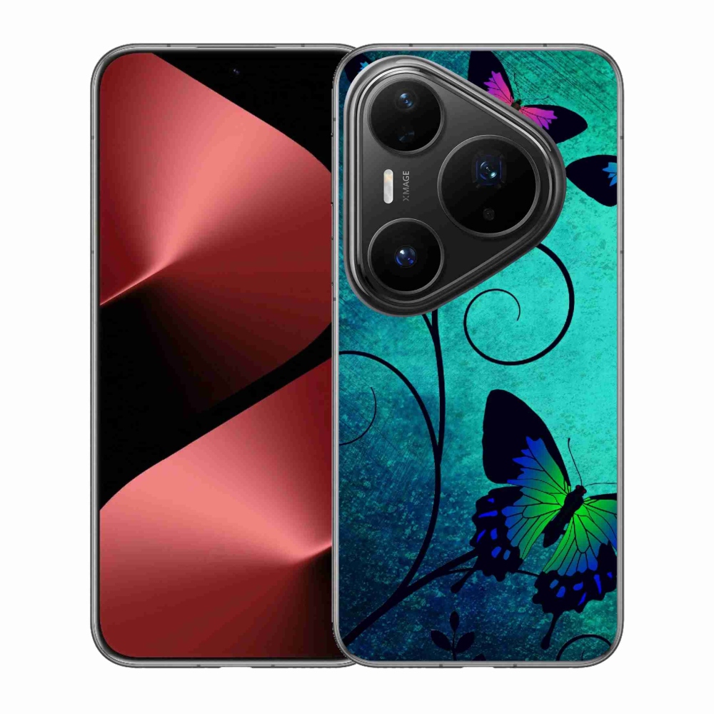 Gelový kryt mmCase na Huawei Pura 80 Pro - barevní motýli