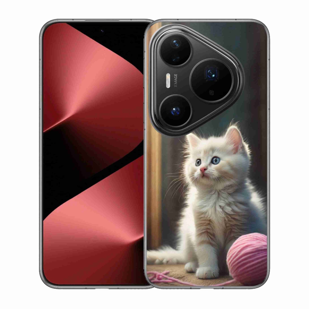 Gelový kryt mmCase na Huawei Pura 80 Pro - bílé kotě 2
