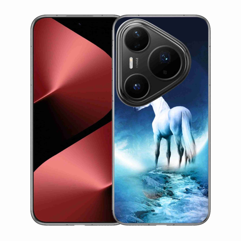 Gelový kryt mmCase na Huawei Pura 80 Pro - bílý jednorožec