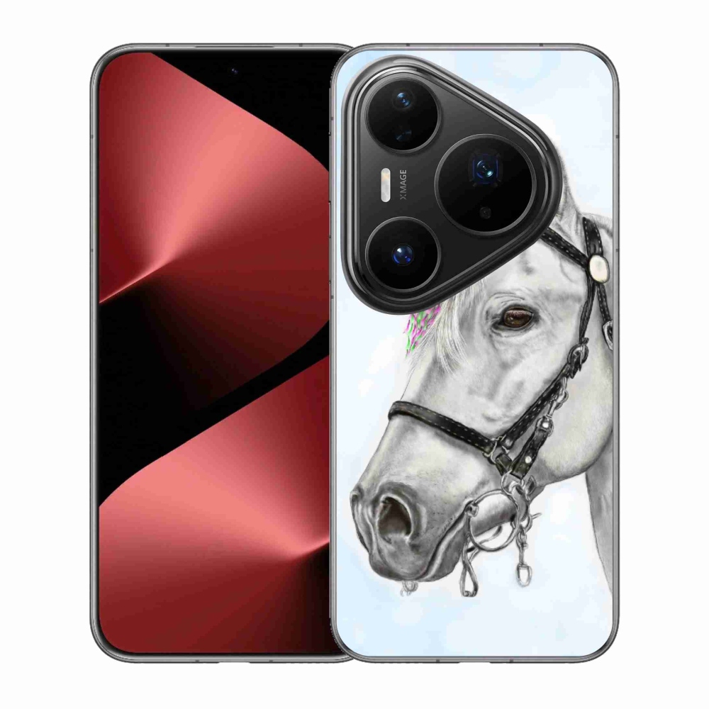 Gelový kryt mmCase na Huawei Pura 80 Pro - bílý kůň 1