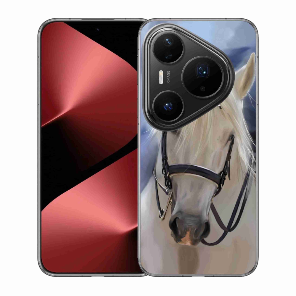 Gelový kryt mmCase na Huawei Pura 80 Pro - bílý kůň