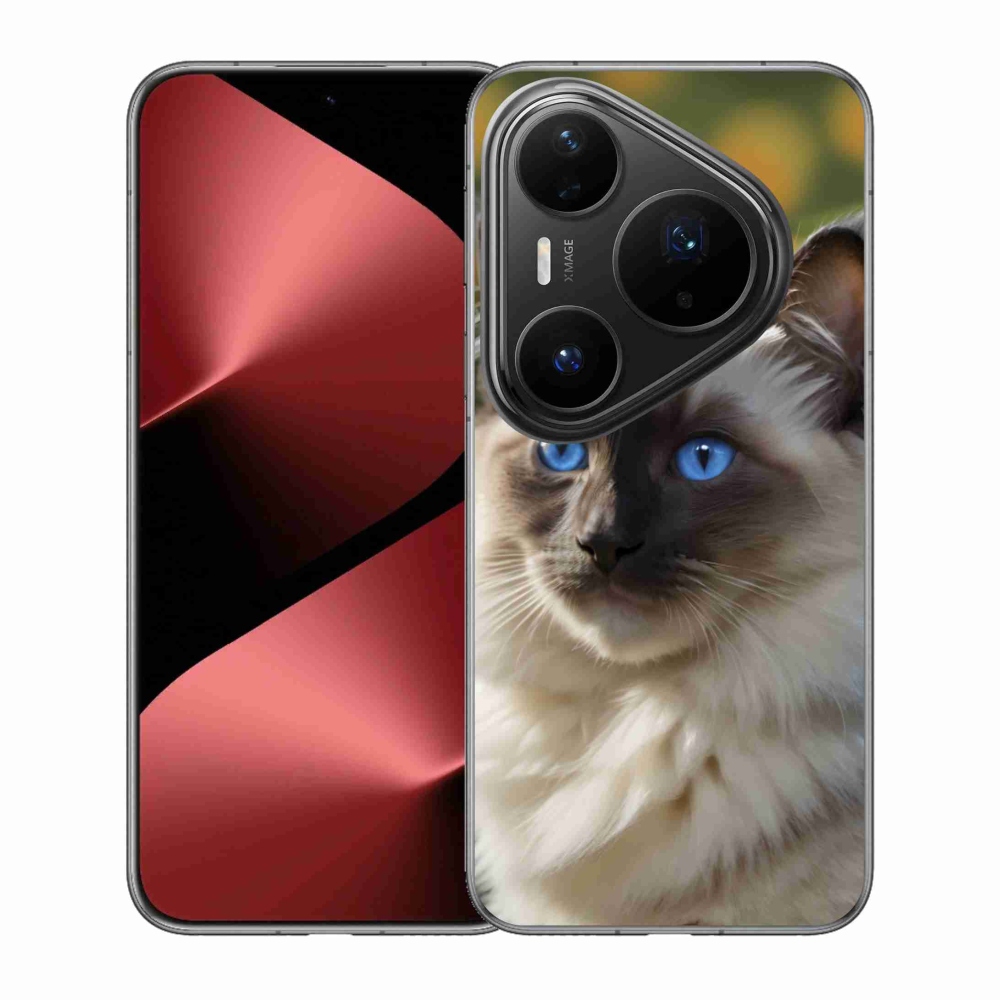 Gelový kryt mmCase na Huawei Pura 80 Pro - bílý ragdoll