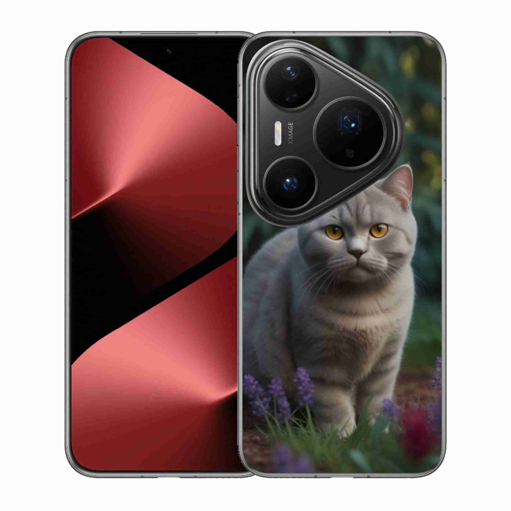 Gelový kryt mmCase na Huawei Pura 80 Pro - britská kočka