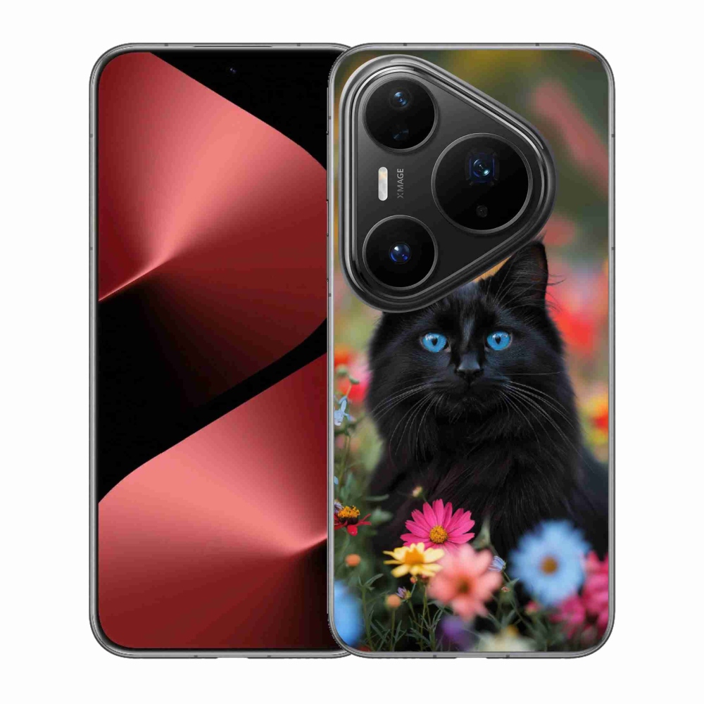 Gelový kryt mmCase na Huawei Pura 80 Pro - černé kotě 4