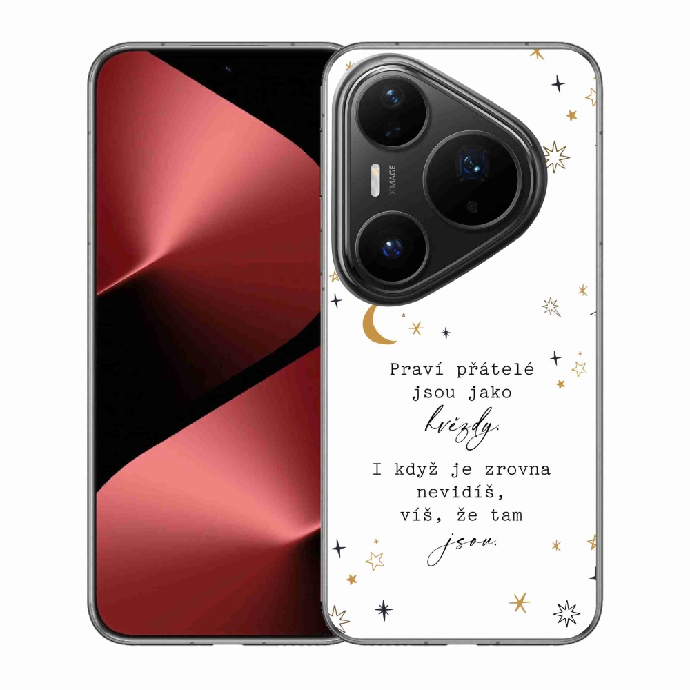 Gelový kryt mmCase na Huawei Pura 80 Pro - citát 6 bílé pozadí
