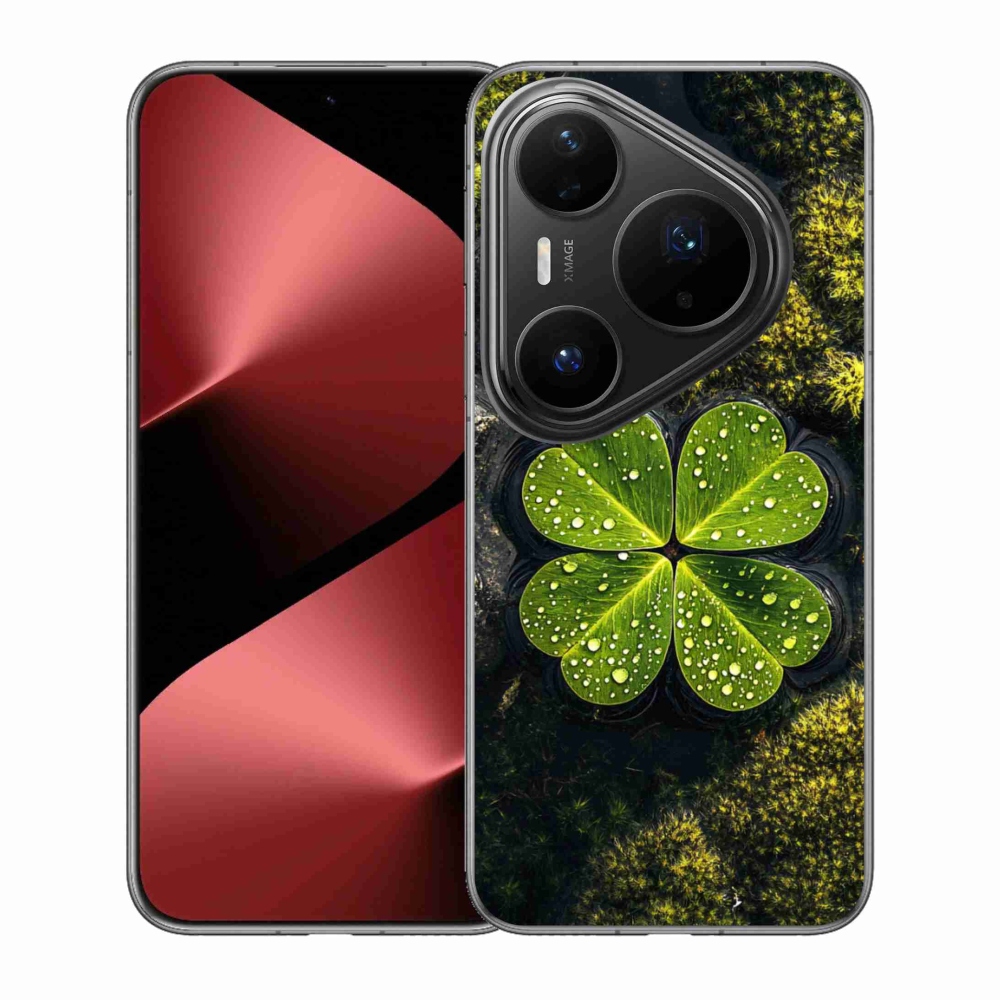 Gelový kryt mmCase na Huawei Pura 80 Pro - čtyřlístek