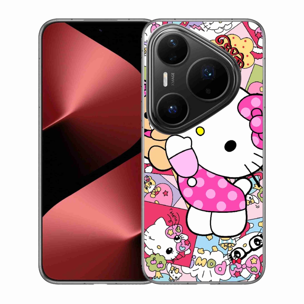 Gelový kryt mmCase na Huawei Pura 80 Pro - cute kitty