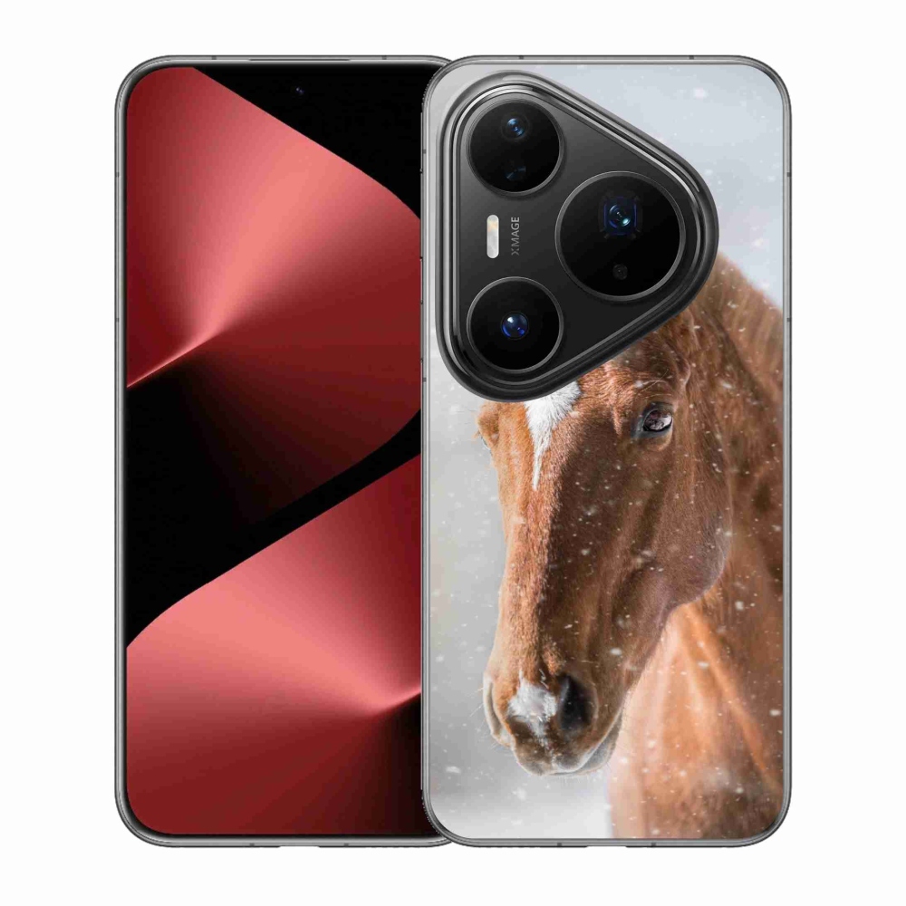 Gelový kryt mmCase na Huawei Pura 80 Pro - hnědý kůň 2