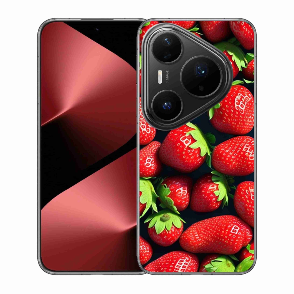 Gelový kryt mmCase na Huawei Pura 80 Pro - jahody