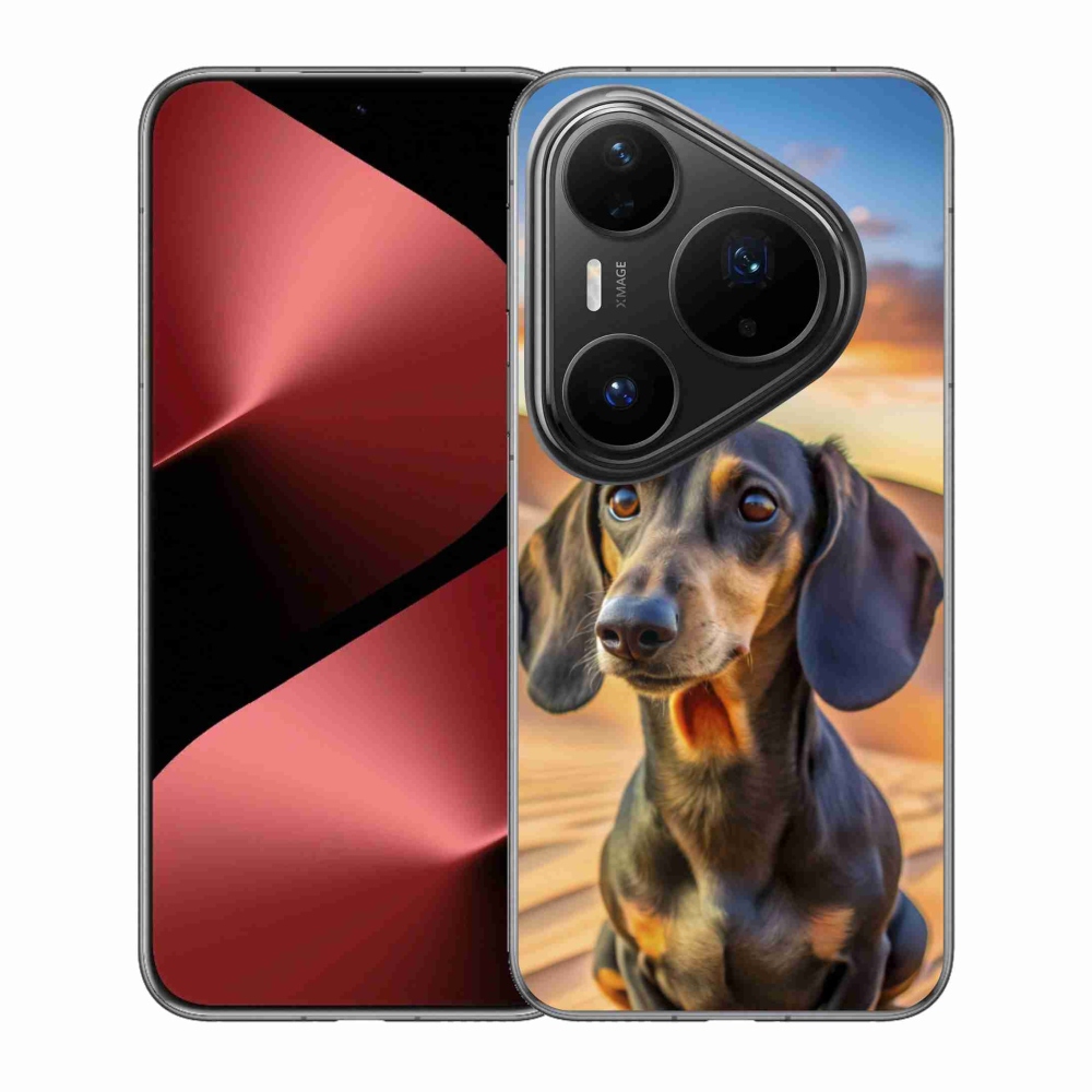 Gelový kryt mmCase na Huawei Pura 80 Pro - jezevčík 3 
