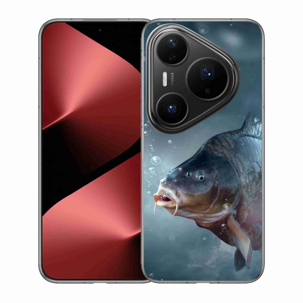 Gelový kryt mmCase na Huawei Pura 80 Pro - kapr a bublinky