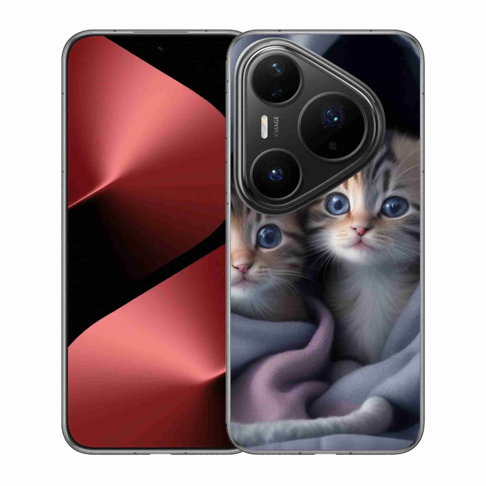 Gelový kryt mmCase na Huawei Pura 80 Pro - kočičí duo 2
