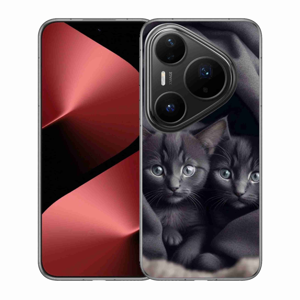Gelový kryt mmCase na Huawei Pura 80 Pro - kočičí duo