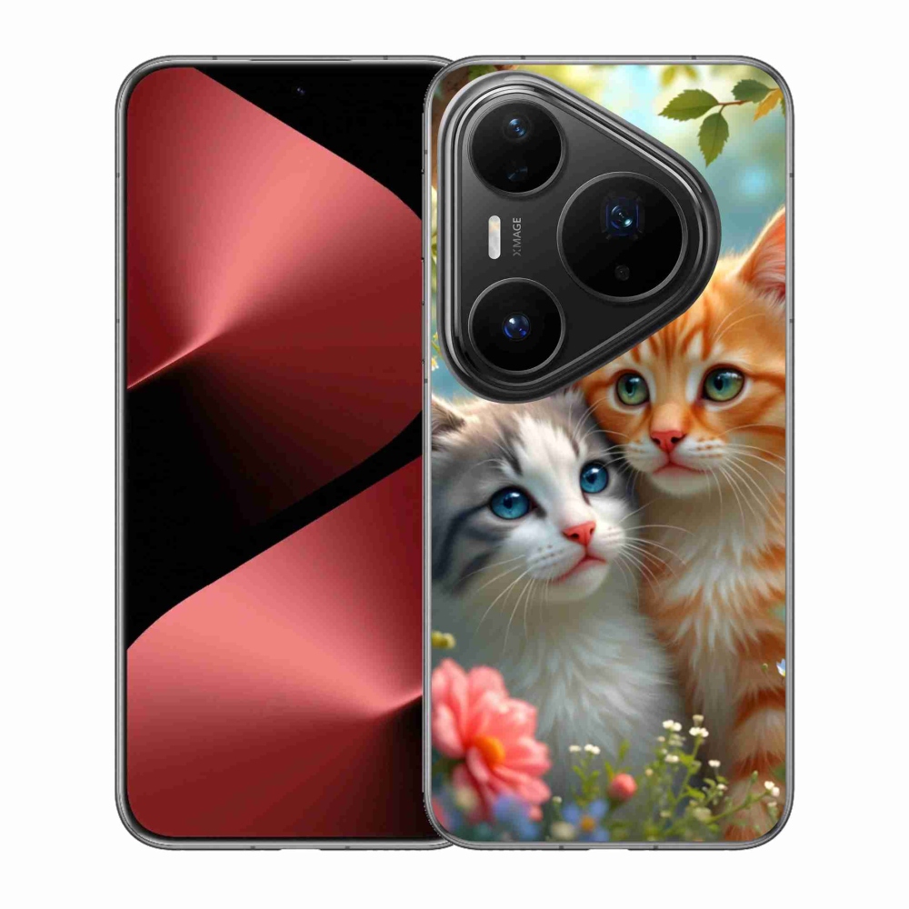 Gelový kryt mmCase na Huawei Pura 80 Pro - kočičí láska 2