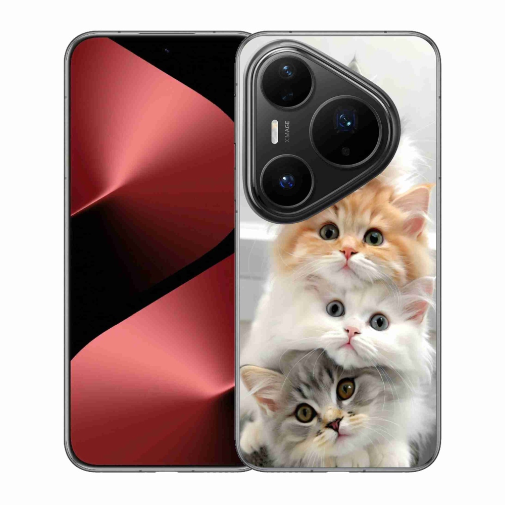 Gelový kryt mmCase na Huawei Pura 80 Pro - kočičí parta