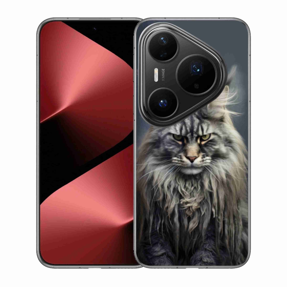 Gelový kryt mmCase na Huawei Pura 80 Pro - kočíčí pohled 4