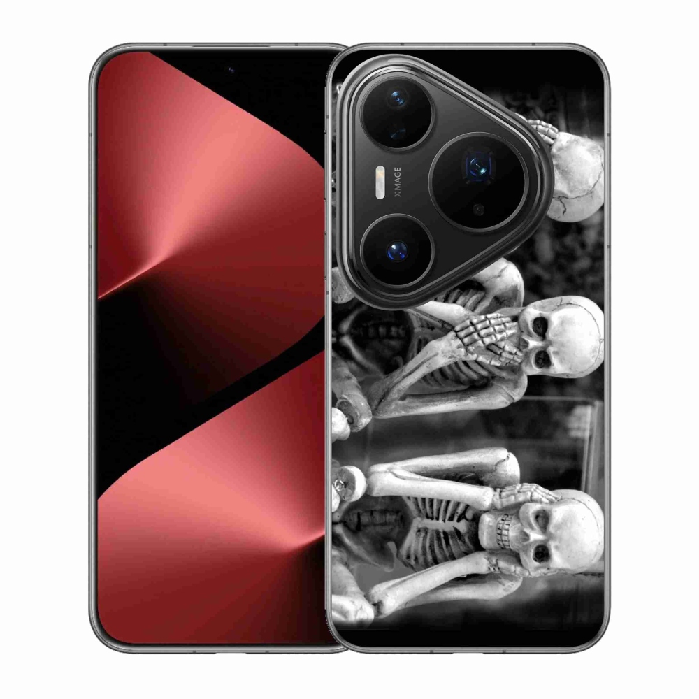 Gelový kryt mmCase na Huawei Pura 80 Pro - kostlivci